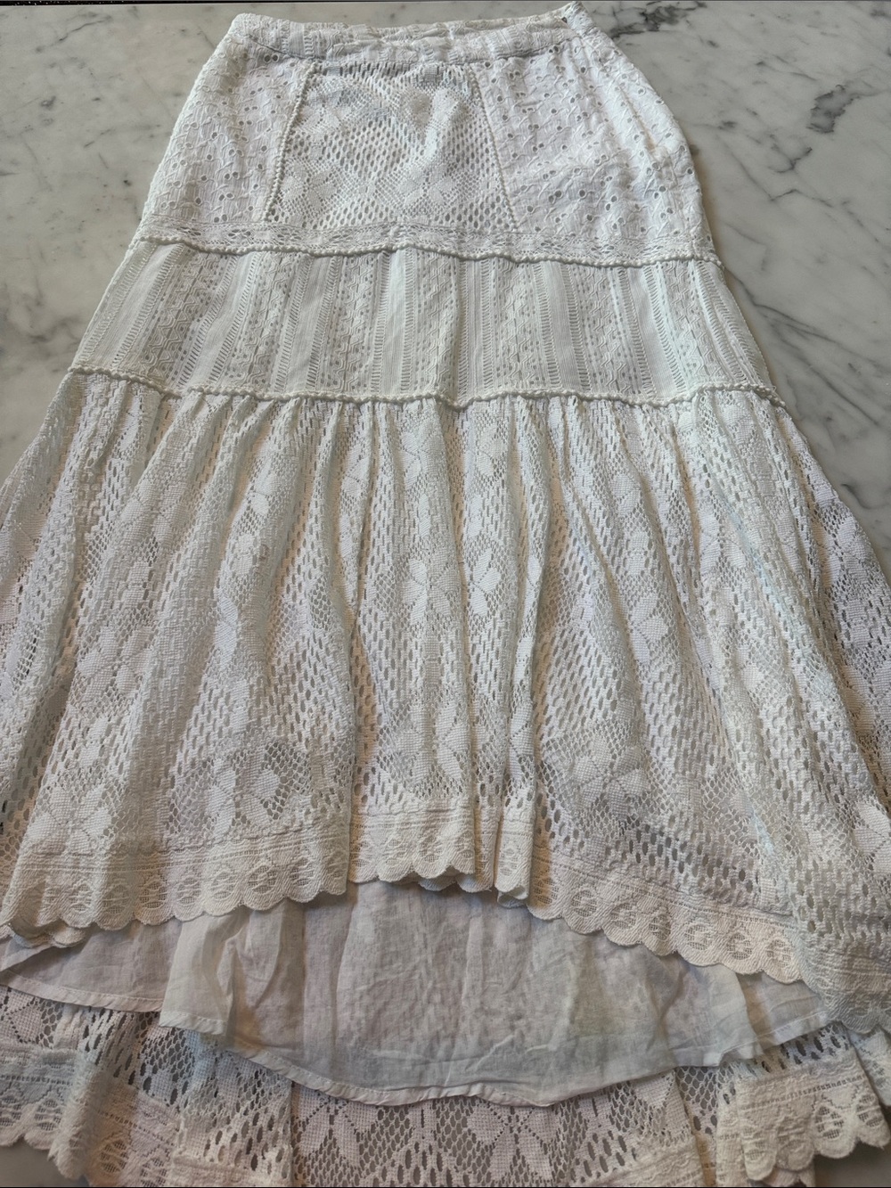 LoveShackFancy White Skirt